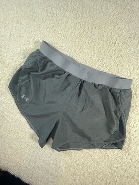 Under Armour Women's Fly By 2.0 Athletic Shorts Grey Gray M